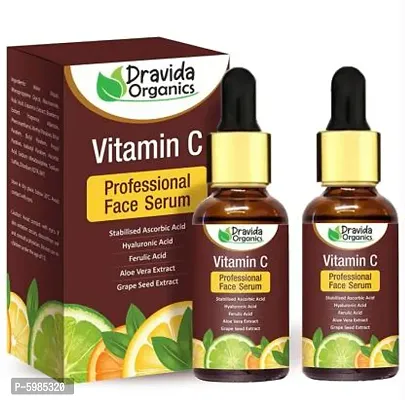 Dravida Organics Professional Vitamin C Serum + Moisturiser - for Soft  Radiant Skin With Antioxidants, Hyaluronic Acid  Aloe Vera Extract  (60 ml)