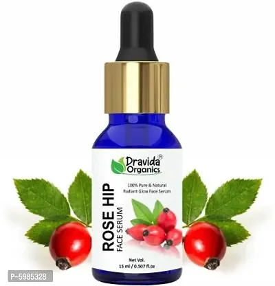 Dravida Organics Radiant Glow Face Serum - Rose Hip  (15 ml)