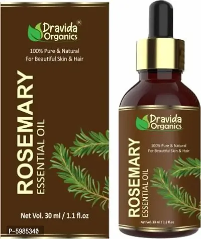 Dravida Organics Rosemary Oil For Skin, Muscle  Hair Conditioner - Rosemary Essential Oil  (30 ml)