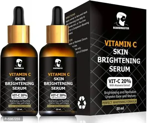 Organics Vitamin C Serum for face with hyaluronic acid and Aloe Vera extract (Pack of 2)  (60 ml)