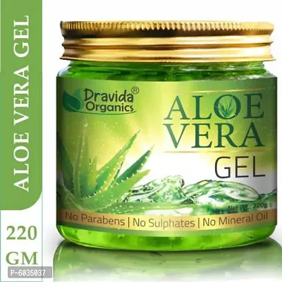 Dravida Organics 100% Pure Aloe Vera Gel  (220 g)-thumb0