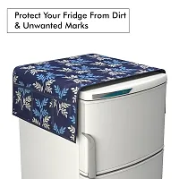 Premium Quality Fridge Cover Combo Of 1 Fridge Top Cover, 1 Handle Cover and 3 Fridge Tray Mats-thumb2