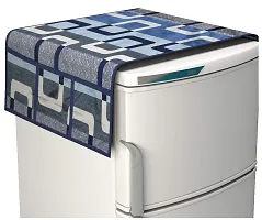 Classic Polyester Printed Fridge Top Cover with Mat and Handle Cover-thumb2