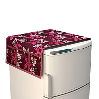 Quality Fridge Cover Combo Of 1 Fridge Top Cover, 1 Handle Cover and 4 Fridge Tray Mats-thumb3