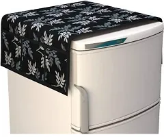 Quality Fridge Cover Combo Of 1 Fridge Top Cover, 2 Handle Cover and 4 Fridge Tray Mats-thumb1