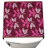 Stylish Polyester Printed Fridge Top Cover, Pack of 2-thumb3