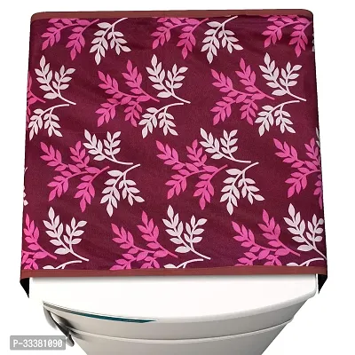 Stylish Polyester Printed Fridge Top Cover, Pack of 2-thumb4