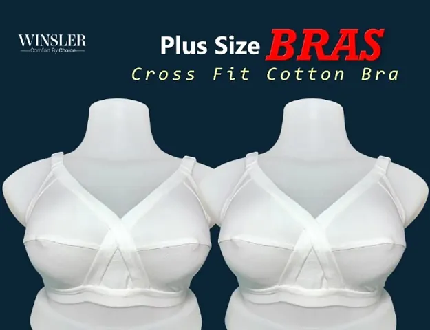 Special Big Size Non Padded Full Coverage Bra Pack of -2