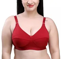 Multicoloured Cotton Blend Self Design Bras For Women-thumb1