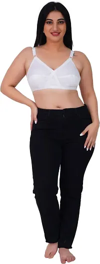 Plus Size Non Padded Full Coverage Cotton Bra (Pack 2)-thumb1