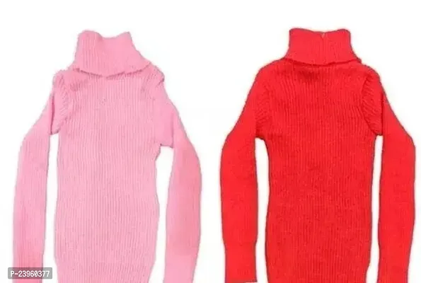 Kashika Highneck Sweater For Girls Pack 2-thumb0