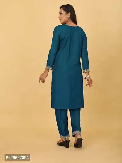 Stylish Rayon Embroidered Kurta Bottom set-thumb2