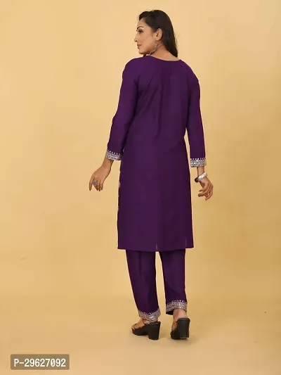 Stylish Rayon Embroidered Kurta Bottom set-thumb2