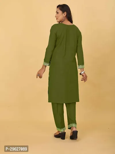 Stylish Rayon Embroidered Kurta Bottom set-thumb2