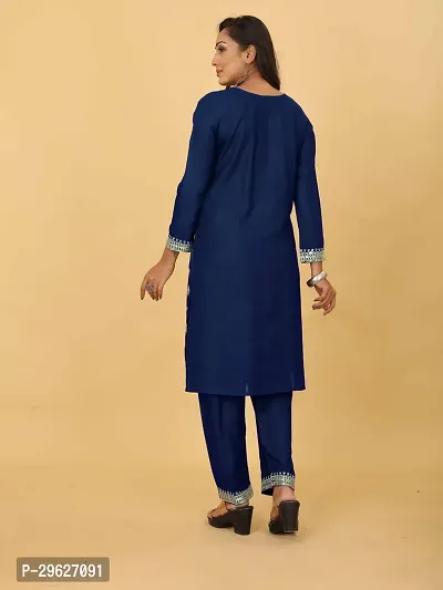 Stylish Rayon Embroidered Kurta Bottom set-thumb2