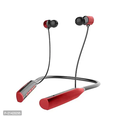 Stylish Red In-ear Bluetooth Wireless Headphones-thumb0