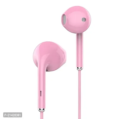 Stylish Pink In-ear Wired USB Headphones-thumb0