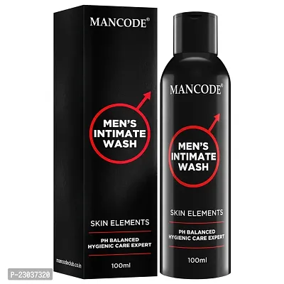 Mancode Intimate Wash For Men - 100Ml With Tea Tree Essential Oil Ayurvedic And Natural Personal Intimate Hygiene Prevents Itching Irritation And Dryness Caused By Sweating Ball Wash For Men-thumb0