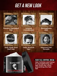 Mancode Hair Fall Control Cream For Men - 100Gm | Prevents Damages | Rejuvenates Healthy Scalp And Perfect Hair Styling Cream | Enriched With Brahmi Oil And Almond Oil-thumb2