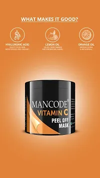 Mancode Vitamin C Peel Off Mask For Men| Brightens Skin | Deep Cleanses And Removes Dirt, 100Gm-thumb3