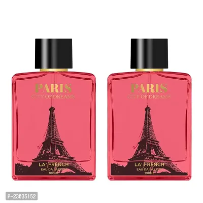 La French Paris City of Dreams Perfume for women And men 100ml Pack of 2