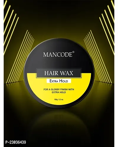 Mancode Extra Hold Hair Wax 100Gm For Men | Long Lasting Stylist Look | Glossy Finish | Shine | Strong Hold | Restable Anytime Easy Wash Off Hair Wax Pack Of 1-thumb2