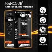 Mancode Hair Volumizing Powder Wax Strong Hold | Matte Finish | 24 Hrs. Hold |Natural And Safe Hair Styling Powder 20Gm-thumb2