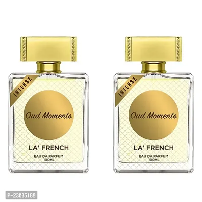 La French Oud Moment Perfume for men 100ml Pack of 2-thumb0