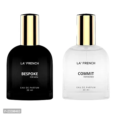 La French Bespoke And Commit Perfume Scent For Men And Women - Each 30 ml,Pack Of 2-thumb0