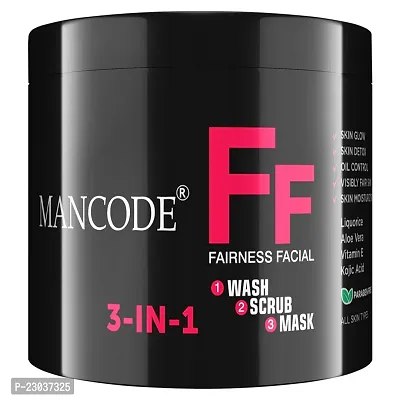 Mancode 3 In 1 Fairness Cream For Men Fair Glowing Skin Detox Skin 100 Gm-thumb0