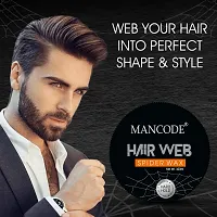 Mancode Spider Hair Web Wax For Men - 100Ml | Extra Long Lasting Powerful And Strong Hold | Improve Your Hair Volume And Texture | Non Sticky Stylish Look.-thumb1