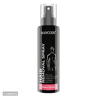 Mancode Hair Removal Spray - 100 Ml For Men | Painless Body Hair Removal Spray For Chest, Back, Legs And Under Arms | Itch And Irritation Free | Hair Removal Wax | Intimate Hygiene From Sweat