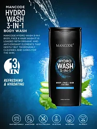 Mancode Hydro 3 In 1 Body Wash For Men 450Ml-thumb1