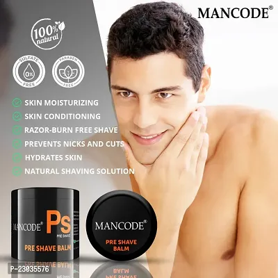 Mancode Pre Shave Balm For Skin Moisturizing, Skin Conditioning, And Razor-Burn Free Shave Balm 100Grm-thumb3