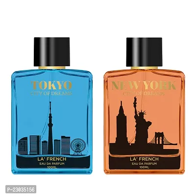 La French Tokyo And New York City of Dreams Perfume for women And men 100ml Pack of 2