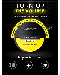 Mancode Extra Hold Hair Wax 100Gm For Men | Long Lasting Stylist Look | Glossy Finish | Shine | Strong Hold | Restable Anytime Easy Wash Off Hair Wax Pack Of 1-thumb3