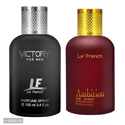 La French Ambition And Victory Eau De Perfume For Men For Men And Women 100ml Pack Of 2