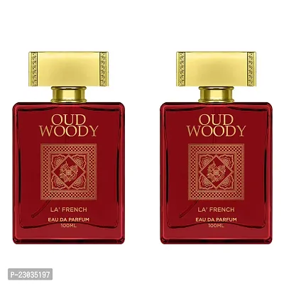 La French Oud Woody Perfume for men 100ml Pack of 2