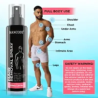 Mancode Hair Removal Spray - 100 Ml For Men | Painless Body Hair Removal Spray For Chest, Back, Legs And Under Arms | Itch And Irritation Free | Hair Removal Wax | Intimate Hygiene From Sweat-thumb1