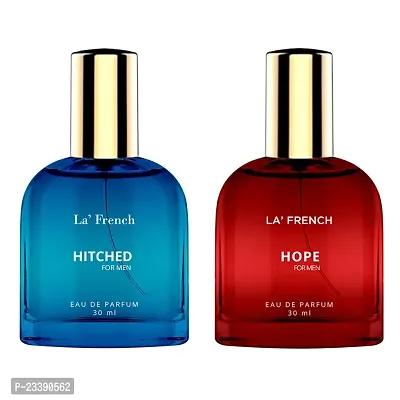 La French Hitched And Hope Perfume Scent For Men- Each 30 ml,Pack Of 2