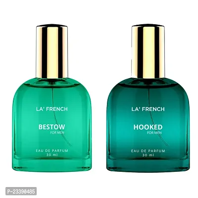 La French Bestow And Hooked Perfume Scent For Men- Each 30 ml,Pack Of 2-thumb0