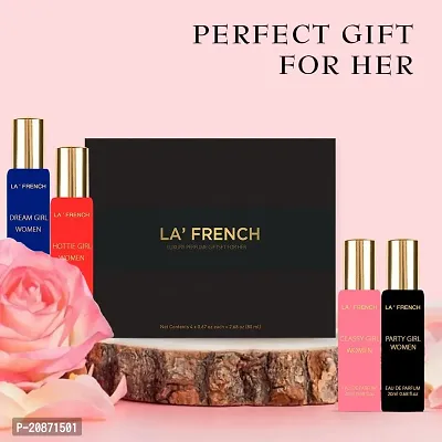 La French Luxury Perfume Gift Set For Her 4X20 Ml | Luxury Scent Extra Long Lasting Eau De Parfum | Party Girl | Classy Girl Hottie Girl Dream Girl | Rakhi Gift For Sister (Pack Of 1)-thumb3