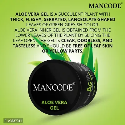 Mancode Aloe Vera Multipurpose Gel For Men |Use For Scalp Irritation And Soothes Dry Rough Skin 100Gm-thumb2