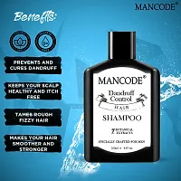 Mancode Anti Dandruff Shampoo For Men Prevent Dandruff Healthier Hair And Scalp Itch Free No Mineral Oil Neem Extract 200 Ml Hair Shampoo For Men (Pack Of 1)-thumb3