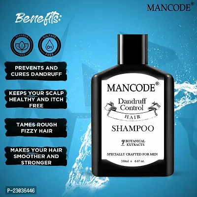 Mancode Anti Dandruff Shampoo For Men Prevent Dandruff Healthier Hair And Scalp Itch Free No Mineral Oil Neem Extract 200 Ml Hair Shampoo For Men (Pack Of 1)-thumb4