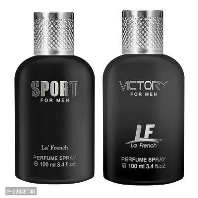 La French Sport And Victory Eau De Perfume For Men 100ml Pack Of 2-thumb0