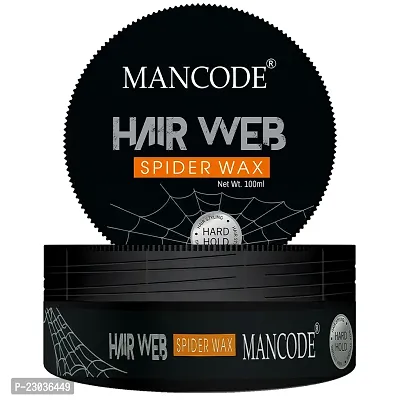 Mancode Spider Hair Web Wax For Men - 100Ml | Extra Long Lasting Powerful And Strong Hold | Improve Your Hair Volume And Texture | Non Sticky Stylish Look.-thumb0