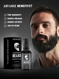 Mancode Ayurvedic Beard Growth Oil - 50Ml | Advanced Beard Growth Oil For Men | Stimulate Beard Growth | Enriched With Vitamin E, Aloe Vera Oil, Coconut Oil, Almond Oil | 100% Natural-thumb4