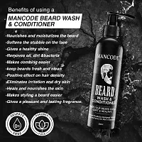 Mancode Beard Wash And Conditioner - 200Ml | Conditions And Cleans Beard Mustache | Blended With Licorice, Vitamin C And Aloe Vera | Natural And Organic Beard Shampoo For Men (Pack Of 1)-thumb2