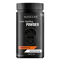 Mancode Hair Volumizing Powder Wax Strong Hold | Matte Finish | 24 Hrs. Hold |Natural And Safe Hair Styling Powder 20Gm-thumb1